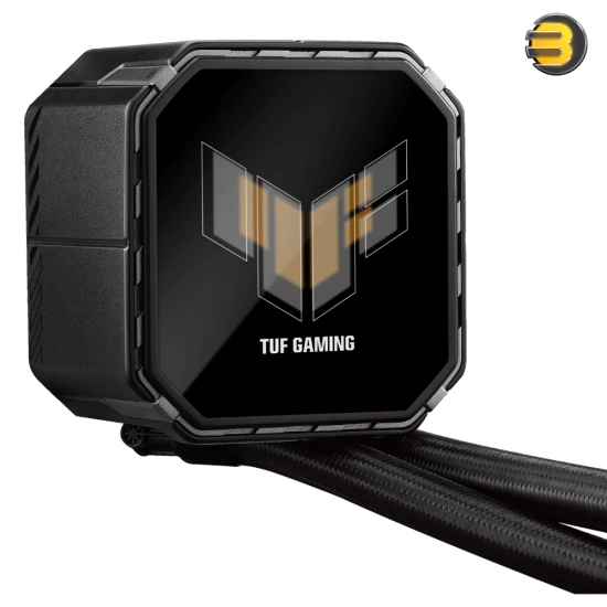 ASUS TUF Gaming LC III 360 ARGB LCD White Edition All-in-One Liquid CPU Cooler - 360mm Radiator, Triple 120mm ARGB Fans, 2.8 LCD Display for System Monitoring, Custom GIFs & MP4 Support, High Airflow Design