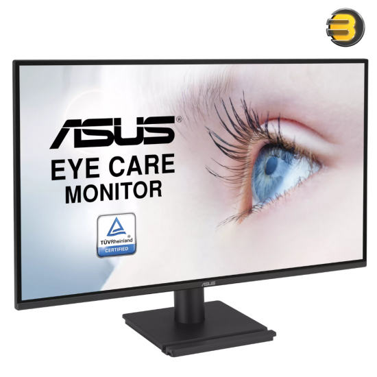 ASUS VA27AQ 27" WQHD IPS Eye Care Monitor ASUS VA27AQ 27 inch Eye Care monitor with WQHD IPS panel, 75Hz refresh rate, flicker-free and low blue light technology
