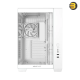 ASUS A32 PLUS ATX Mid-Tower Case (White) – Dual-Chamber Design, Panoramic Tempered Glass Panels, Supports 360 mm Radiators & 420 mm GPUs