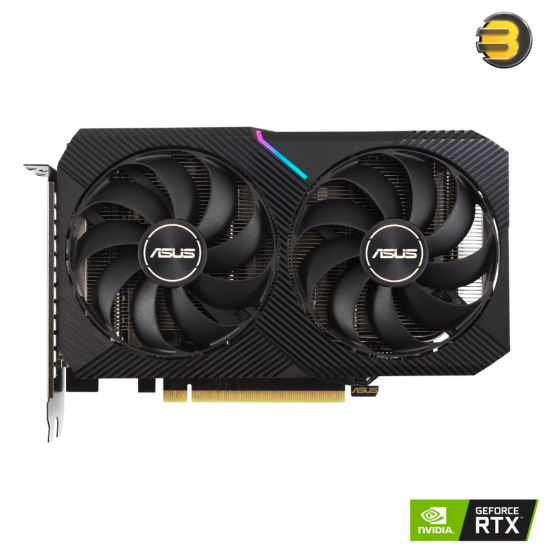 ASUS Dual RTX 3060 V2 OC Edition 12GB GDDR6 — 2x powerful Axial-tech fans - 2-slot design for broad compatibility