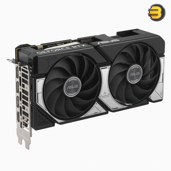 ASUS Dual GeForce RTX 5060 Ti 16GB GDDR7 OC Edition Graphics Card — 2.5-Slot, PCIe 5.0, 4608 CUDA Cores, 2632 MHz OC Clock, 28 Gbps Memory Speed, 128-bit Memory Interface, 2x Axial-tech Fans, HDMI 2.1b, 3x DisplayPort 2.1b, 550W PSU Recommended ASUS Dual GeForce RTX 5060 Ti 16GB GDDR7 OC Edition Graphics Card — 2.5-Slot, PCIe 5.0, 4608 CUDA Cores, 2632 MHz OC Clock, 28 Gbps Memory Speed, 128-bit Memory Interface, 2x Axial-tech Fans, HDMI 2.1b, 3x DisplayPort 2.1b, 550W PSU Recommended
