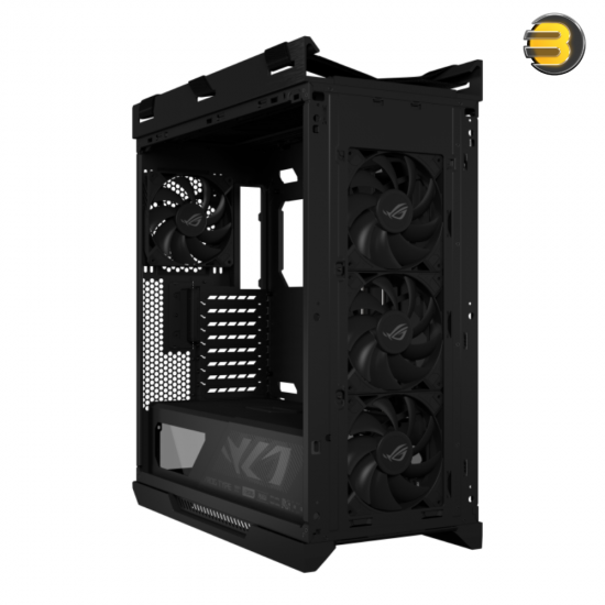 ASUS ROG Strix Helios II Black E-ATX Mid-Tower Gaming Case – Dual Tempered Glass Side Panels, Aluminum Frame & Front, GPU Support up to 450mm, 420mm Radiator