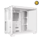ASUS A32 ATX Dual-Chamber PC Case White - Panoramic Design, Supports Up to 420mm Graphics Cards, 360mm Radiators, and CPU Air Coolers Up to 165mm, Sleek High-Performance Gaming Chassis
