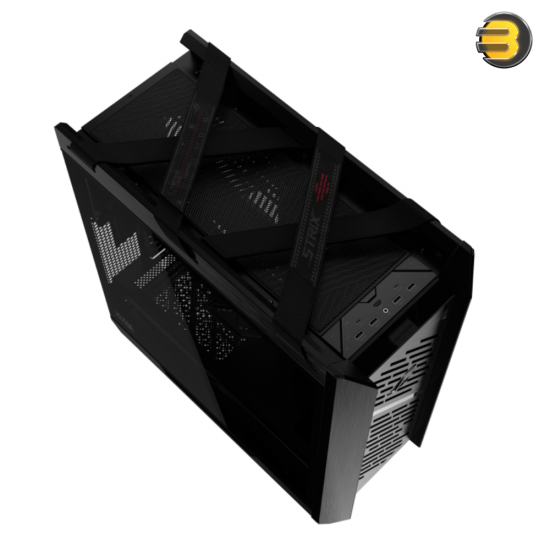 ASUS ROG Strix Helios II Black E-ATX Mid-Tower Gaming Case – Dual Tempered Glass Side Panels, Aluminum Frame & Front, GPU Support up to 450mm, 420mm Radiator