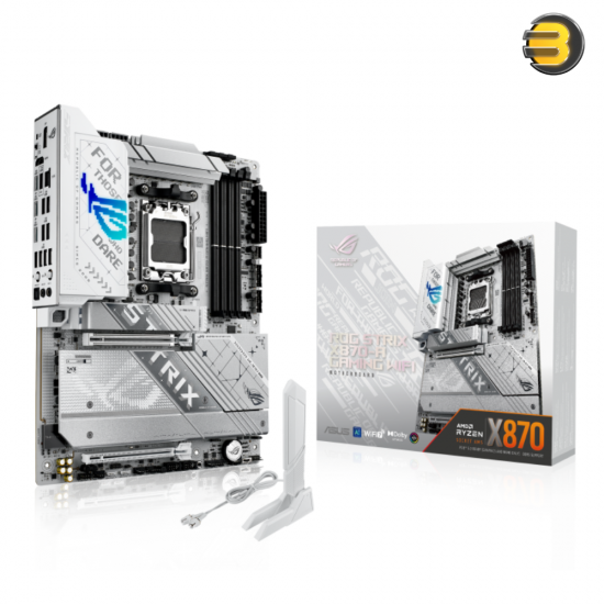 ASUS ROG STRIX X870-A GAMING WIFI Motherboard – AI Overclocking, AI Cooling II, AI Networking II, 16+2+2 Power Stages, WiFi 7, Dual USB4 Type-C, PCIe Gen 5, DDR5 Support, and DIY-Friendly Design for Ultimate Performance ASUS ROG STRIX X870-A GAMING WIFI Motherboard – AI Overclocking, AI Cooling II, AI Networking II, 16+2+2 Power Stages, WiFi 7, Dual USB4 Type-C, PCIe Gen 5, DDR5 Support, and DIY-Friendly Design for Ultimate Performance