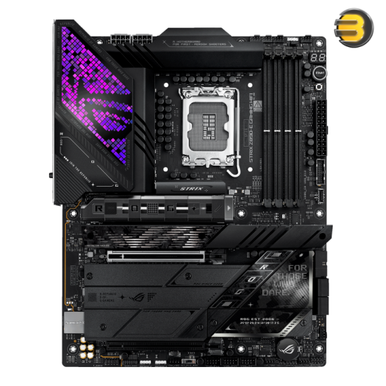 ASUS ROG Strix Z890-E Gaming WiFi LGA 1851 ATX Motherboard — Advanced AI PC-Ready, 18+2+1+2 Stages, DDR5, WiFi 7, 7X M.2, Thunderbolt™ 4, USB Type-C®, AI Overclocking, Cooling & Networking