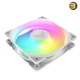 ASUS TUF Gaming TR120 ARGB Reverse Blade 120mm Fan – 28mm Thick Frame, 2.75mm H₂O Static Pressure, 16 Addressable RGB LEDs, Aura Sync, PWM Control (White)