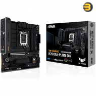 ASUS TUF GAMING B760M-PLUS D4 Intel - 13th and 12th Gen - LGA 1700 mATX motherboard,PCIe 5.0,2xPCIe 4.0 M.2 slots,DDR4,WiFi 6,2.5Gb LAN,USB 3.2 Gen 2x2 Type-C,front USB 3.2 Type-C,Thunderbolt (USB4)