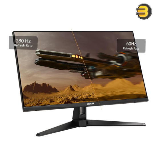 ASUS TUF Gaming VG279QM1A Gaming Monitor – 27-inch, Full HD(1920x1080), 280Hz(OC), Fast IPS, ELMB Sync, 1ms (GTG), Freesync Premium, G-Sync compatible, Variable Overdrive, 100% sRGB, HDR