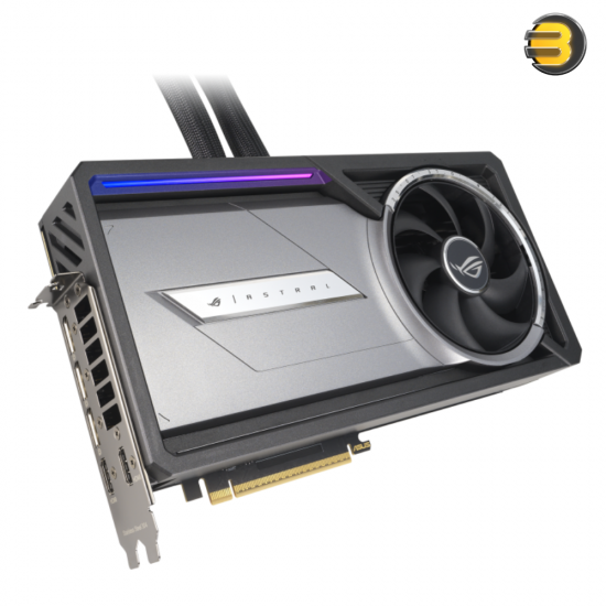 ASUS ROG Astral LC GeForce RTX 5090 32GB GDDR7 OC Edition Graphics Card — NVIDIA Blackwell Architecture, 3593 AI TOPS, 360mm AIO Liquid Cooler, Full-Coverage Cold Plate, 80A MOSFET, PCIe 5.0, 3x DP 1.4a, HDMI 2.1a, Dual BIOS, RGB, GPU Tweak III, GPU Guard