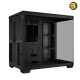 ASUS A32 ATX Dual-Chamber PC Case - Panoramic Design, Supports Up to 420mm Graphics Cards, 360mm Radiators, and CPU Air Coolers Up to 165mm, Sleek High-Performance Gaming Chassis