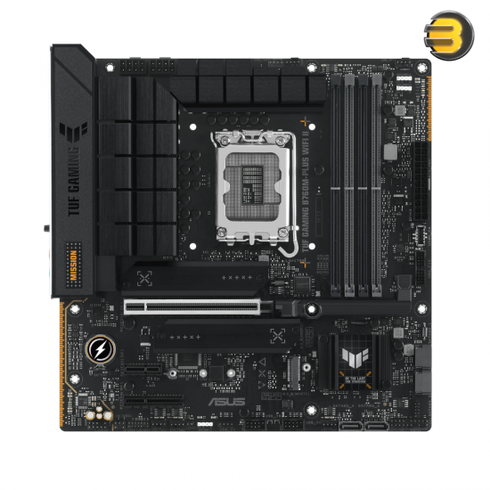 ASUS TUF GAMING B760M-PLUS WIFI II Motherboard - Intel LGA1700 Socket, DDR5 Memory Support, PCIe 5.0, USB 3.2 Gen 2, WiFi 6, mATX, Durable Military-Grade Design for Gaming PCs ASUS TUF GAMING B760M-PLUS WIFI II Motherboard - Intel LGA1700 Socket, DDR5 Memory Support, PCIe 5.0, USB 3.2 Gen 2, WiFi 6, mATX, Durable Military-Grade Design for Gaming PCs