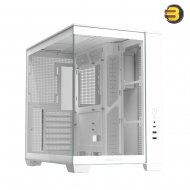 ASUS A32 ATX Dual-Chamber PC Case White - Panoramic Design, Supports Up to 420mm Graphics Cards, 360mm Radiators, and CPU Air Coolers Up to 165mm, Sleek High-Performance Gaming Chassis ASUS A32 ATX Dual-Chamber PC Case White - Panoramic Design, Supports Up to 420mm Graphics Cards, 360mm Radiators, and CPU Air Coolers Up to 165mm, Sleek High-Performance Gaming Chassis