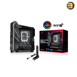 ASUS ROG STRIX B860-I Gaming WiFi – 10+1+2+1 Power Stages, WiFi 7, Thunderbolt™ 4, PCIe Gen 5 M.2 Slot, DDR5 9066+ MT/s, AI Networking II, and DIY-Friendly Design for Compact High-Performance Gaming