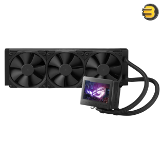 ASUS ROG Ryujin III 360 liquid CPU cooler — Asetek 8th gen pump, 3x magnetic 120mm ARGB fans (Daisy Chain design), 3.5” LCD display ASUS ROG Ryujin III 360 liquid CPU cooler — Asetek 8th gen pump, 3x magnetic 120mm ARGB fans (Daisy Chain design), 3.5” LCD display