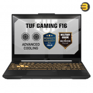 ASUS TUF Gaming F16 FX607VJ-RL805W Gaming Laptop - Intel Core 5 210H, 8GB DDR4 RAM, 512GB PCIe 4.0 NVMe SSD, GeForce RTX 3050 6GB, 16-inch WUXGA 144Hz IPS, Wi-Fi 6, Windows 11 ASUS TUF Gaming F16 FX607VJ-RL805W Gaming Laptop - Intel Core 5 210H, 8GB DDR4 RAM, 512GB PCIe 4.0 NVMe SSD, GeForce RTX 3050 6GB, 16-inch WUXGA 144Hz IPS, Wi-Fi 6, Windows 11