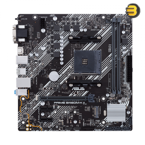 ASUS B450M-K II PRIME AM4 AMD B450 SATA 6Gb/s mATX AMD Motherboard