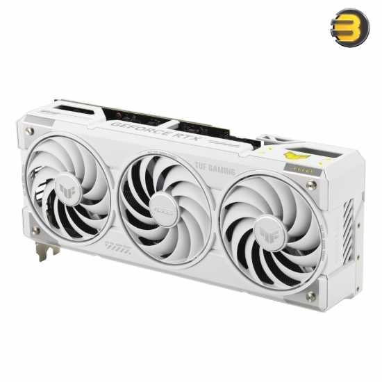 ASUS TUF Gaming GeForce RTX 5070 Ti 16GB GDDR7 OC White Edition PCIe 5.0 Graphics Card — 2610 MHz Boost, Dual BIOS, Military-Grade Components, RGB Lighting, HDMI 2.1 & DisplayPort 2.1 Outputs ASUS TUF Gaming GeForce RTX 5070 Ti 16GB GDDR7 OC White Edition PCIe 5.0 Graphics Card — 2610 MHz Boost, Dual BIOS, Military-Grade Components, RGB Lighting, HDMI 2.1 & DisplayPort 2.1 Outputs