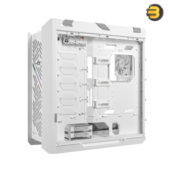 ASUS ROG Strix Helios II White E-ATX Mid-Tower Gaming Case – Dual Tempered Glass Side Panels, Aluminum Frame & Front, GPU Support up to 450mm, 420mm Radiator