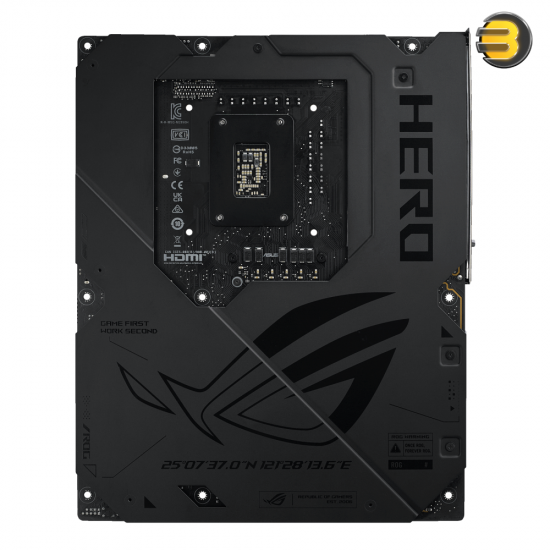 ASUS ROG MAXIMUS Z890 HERO LGA 1851 ATX motherboard — Advanced AI PC-ready, 22+2+1+2 stages, DDR5, WiFi 7, 3x PCIe® 5.0 M.2, Thunderbolt™ 4, USB Type-C®, AI Overclocking/Cooling/Networking
