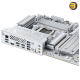 ASUS TUF GAMING X870-PRO WIFI7 W NEO white and silver ATX motherboard with AMD AM5 socket, PCIe 5.0 x16, 4 M.2 slots, Wi-Fi 7, Realtek 5Gb Ethernet and USB4 40Gbps ports