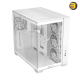 ASUS A32 PLUS ATX Mid-Tower Case (White) – Dual-Chamber Design, Panoramic Tempered Glass Panels, Supports 360 mm Radiators & 420 mm GPUs