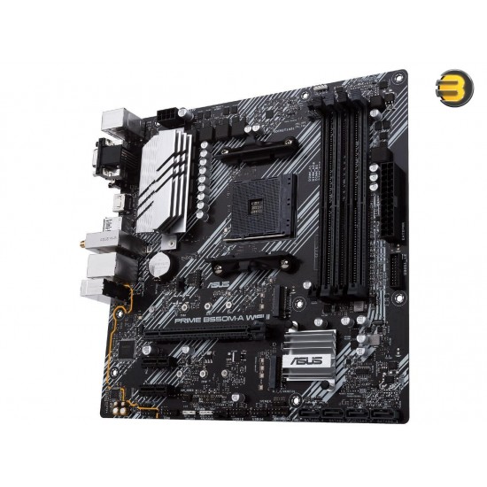 ASUS Prime B550M-A WiFi II AMD AM4 (3rd Gen Ryzen) Micro ATX Motherboard ASUS Prime B550M-A WiFi II AMD AM4 (3rd Gen Ryzen) Micro ATX Motherboard