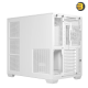 ASUS A32 PLUS ATX Mid-Tower Case (White) – Dual-Chamber Design, Panoramic Tempered Glass Panels, Supports 360 mm Radiators & 420 mm GPUs