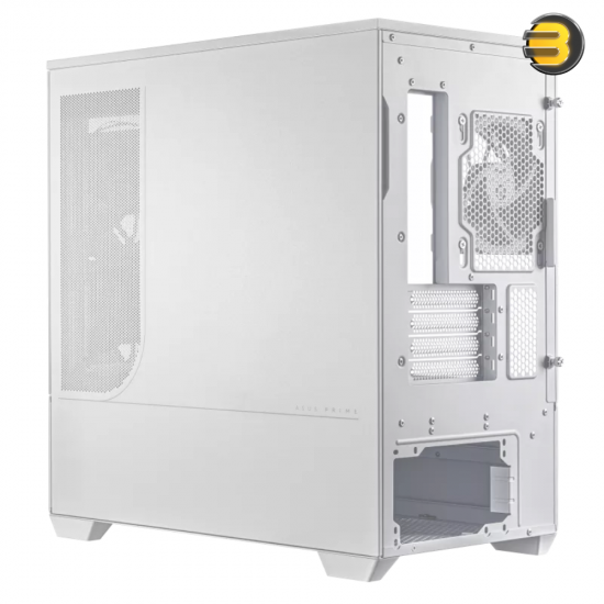 ASUS Prime AP202 ARGB mATX Case White – Curved Glass Panel, Supports up to 420 mm GPU, Patented Slot Vent Airflow ASUS Prime AP202 ARGB mATX Case White – Curved Glass Panel, Supports up to 420 mm GPU, Patented Slot Vent Airflow