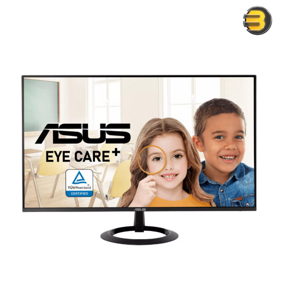 ASUS VZ27EHF Eye Care Gaming Monitor – 27 inch Full HD (1920 x 1080), IPS, Frameless, 100Hz, Adaptive-Sync, 1ms MPRT, HDMI, Low Blue Light, Flicker Free, Wall Mountable