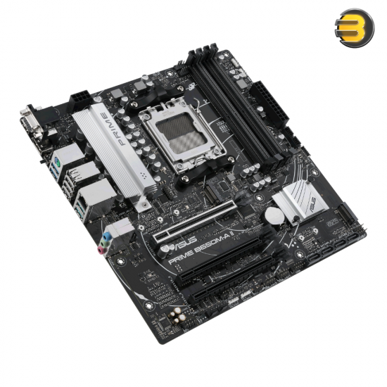 ASUS PRIME B650M-A II mATX motherboard DDR5 — PCIe 5.0 M.2, 2.5Gb Ethernet, DisplayPort, HDMI, VGA, rear USB 3.2 Gen 2, front USB 3.2 Gen 1 Type-C, BIOS FlashBack, Arua Sync