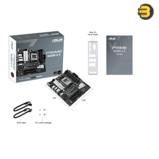 ASUS PRIME B650M-A II mATX motherboard DDR5 — PCIe 5.0 M.2, 2.5Gb Ethernet, DisplayPort, HDMI, VGA, rear USB 3.2 Gen 2, front USB 3.2 Gen 1 Type-C, BIOS FlashBack, Arua Sync
