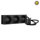 ASUS ProArt LC 360 -  all-in-one CPU liquid cooler with illuminated system status meter and three matte black Alphacool Apex Stealth Metal Power fans