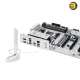 ASUS B850 MAX GAMING WIFI W — ATX AM5 motherboard, AMD B850 chipset, Ryzen 9000/8000/7000 support, DDR5 up to 8000+ MT/s (OC) via EXPO/AEMP, PCIe 5.0 x16, 3x M.2 (one PCIe 5.0), 4x SATA, Wi‑Fi 6E + BT 5.3, 2.5Gb LAN, USB 10Gbps Type‑C/Type‑A, HDMI, DP, BI