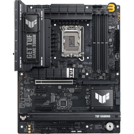 ASUS TUF Gaming Z890-PLUS WiFi Z890 LGA 1851 ATX Motherboard — Intel® Core™ Ultra Series 2 Ready, Advanced AI PC-Ready, 16+1+2+1 Stages, DDR5, PCIe® 5.0, Thunderbolt™ 4 Type-C®, 4X M.2, Wi-Fi 7, 2.5Gb