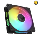 ASUS TUF Gaming TR120 ARGB Fan Triple Pack — 120mm x 28mm, Hydraulic Bearing, 2000 RPM, 77.4 CFM Airflow, 3.3 mmH2O Static Pressure, 29 dB(A), Double-Layer Addressable RGB LEDs, Aura Sync Compatible, Black