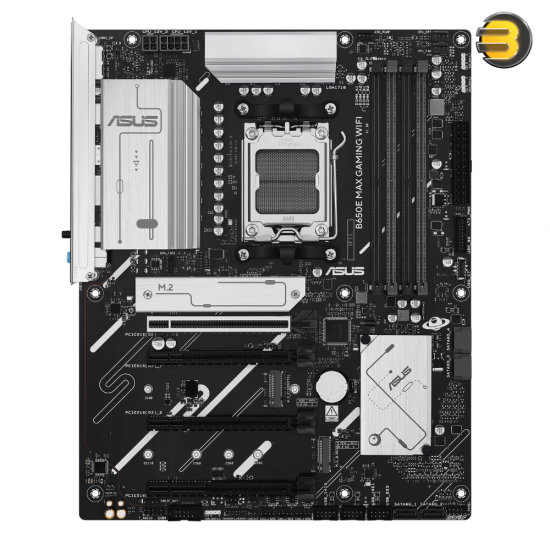 ASUS B650E MAX GAMING WIFI Motherboard AMD AM5 Socket — DDR5 Support, PCIe 5.0 x16 & M.2 Slots, Wi-Fi 6E, Realtek 2.5Gb Ethernet, Aura Sync RGB, Robust Cooling with Heatsinks, BIOS FlashBack™, USB 10Gbps Type-C, Gaming Ready ASUS B650E MAX GAMING WIFI Motherboard AMD AM5 Socket — DDR5 Support, PCIe 5.0 x16 & M.2 Slots, Wi-Fi 6E, Realtek 2.5Gb Ethernet, Aura Sync RGB, Robust Cooling with Heatsinks, BIOS FlashBack™, USB 10Gbps Type-C, Gaming Ready