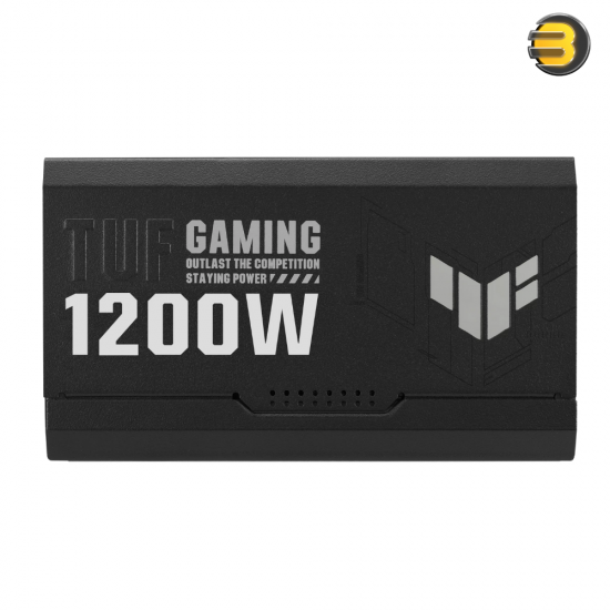 ASUS TUF Gaming 1200W Fully Modular Power Supply — 80 Plus Gold Certification, ATX12V, 135mm Axial Tech Fan Design, Protective PCB Coating, ATX 3.0 Compatible, Black - 90YE00S0-B0NA00