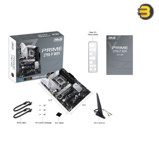 ASUS PRIME Z790-P WIFI Motherboard – 14(50A)+1(60A)+1 Power Stages, Gen 5 Slot, AEMP II for DDR5, USB 3.2 Gen 2x2 Type-C & Thunderbolt, 2.5 Gb Ethernet, WiFi 6, AI Cooling II, and Customization for Enhanced Performance ASUS PRIME Z790-P WIFI Motherboard – 14(50A)+1(60A)+1 Power Stages, Gen 5 Slot, AEMP II for DDR5, USB 3.2 Gen 2x2 Type-C & Thunderbolt, 2.5 Gb Ethernet, WiFi 6, AI Cooling II, and Customization for Enhanced Performance