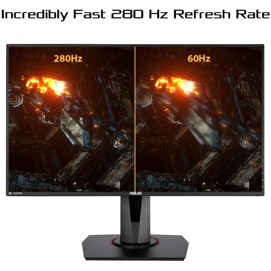 ASUS TUF Gaming VG279QM 27" Full HD 1920 x 1080 1 ms (GTG) 280Hz (Overclocking) 2 x HDMI, DisplayPort G-SYNC ELMB SYNC HDR Built-in Speakers LED Backlit IPS Gaming Monitor