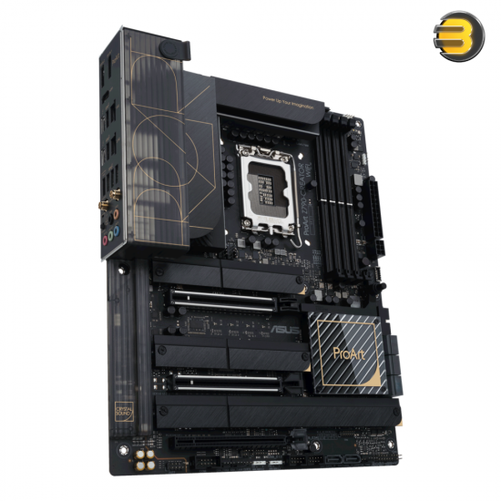 ASUS ProArt Z790-Creator WiFi 6E LGA 1700 (Intel 12th&13th Gen) ATX Content Creator Motherboard — PCIe 5.0, DDR5, 2x Thunderbolt 4 Type-C, 10G&2.5G LAN, 4xM.2/NVMe, Front Panel USB 3.2 Gen2x2 Type-C Ports with 60W Fast Charging Support