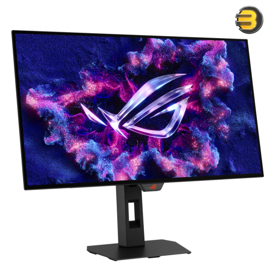 ASUS ROG Strix OLED XG27AQDMG Gen2 26.5" QHD 240Hz WOLED Gaming Monitor ASUS ROG Strix OLED XG27AQDMG Gen2 26.5 inch QHD WOLED gaming monitor with TrueBlack Glossy surface, 240Hz refresh rate, 0.03ms GTG response and Aura Sync RGB lighting