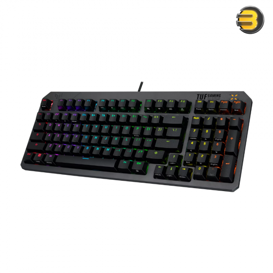 ASUS TUF Gaming K3 Gen II compact optical-mechanical RGB gaming keyboard with 97-key layout