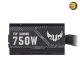 ASUS TUF Gaming 750W 80 PLUS Bronze ATX Power Supply — Military-Grade Components, Dual Ball Bearing 135mm Axial-Tech Fan, 4x PCIe 6+2-pin Connectors, Comprehensive Protection (OPP/OVP/UVP/SCP/OCP/OTP), Non-Modular, Black