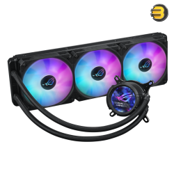 ASUS ROG STRIX LC III 360 ARGB LCD Black – 360 mm All-in-One CPU Liquid Cooler, 2.1″ IPS Display, Gen7 v2 Asetek Pump