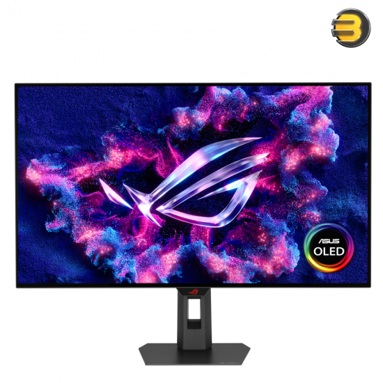 ASUS ROG Strix OLED XG32UCWG 32" 4K WOLED White Gaming Monitor ASUS ROG Strix OLED XG32UCWG 32 inch 4K WOLED gaming monitor in white with 165Hz native refresh, 330Hz dual mode FHD, HDMI 2.1 FRL and TrueBlack glossy coating