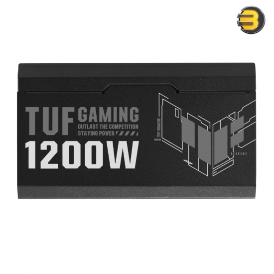 ASUS TUF Gaming 1200W Fully Modular Power Supply — 80 Plus Gold Certification, ATX12V, 135mm Axial Tech Fan Design, Protective PCB Coating, ATX 3.0 Compatible, Black - 90YE00S0-B0NA00