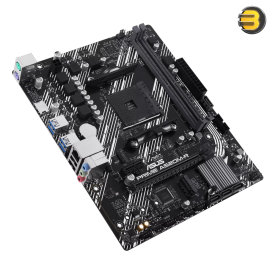 ASUS PRIME A520M-R mATX Motherboard – AM4 Socket, DDR4 up to 5100(OC), M.2 PCIe 3.0, HDMI 2.1, Realtek 1Gb LAN ASUS PRIME A520M-R mATX Motherboard – AM4 Socket, DDR4 up to 5100(OC), M.2 PCIe 3.0, HDMI 2.1, Realtek 1Gb LAN