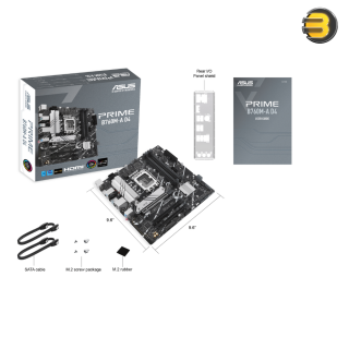 Asus PRIME B760M-A D4-CSM — PCIe 4.0, 2x M.2 slots, Realtek 2.5Gb Ethernet, DisplayPort, Dual HDMI, SATA 6 Gbps, rear USB 3.2 Gen 2, front USB 3.2 Gen 1 Type-C, Aura Sync Asus PRIME B760M-A D4-CSM — PCIe 4.0, 2x M.2 slots, Realtek 2.5Gb Ethernet, DisplayPort, Dual HDMI, SATA 6 Gbps, rear USB 3.2 Gen 2, front USB 3.2 Gen 1 Type-C, Aura Sync