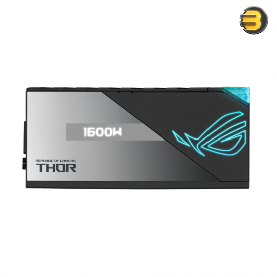 ASUS ROG Thor 1600W Titanium --1600 Watt, Fully Modular Power Supply, 80+ Titanium, Lambda A++ Certified, GaN MOSFETs, Digital Power Control, ROG heatsinks, 135mm PWM Fan, 0dB Mode, OLED Panel